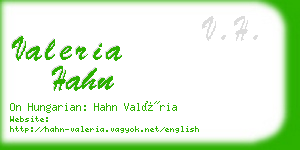 valeria hahn business card